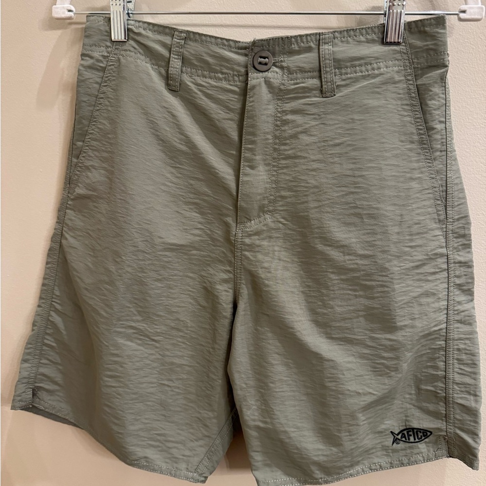 AFTCO Men's Olive Athletic Shorts